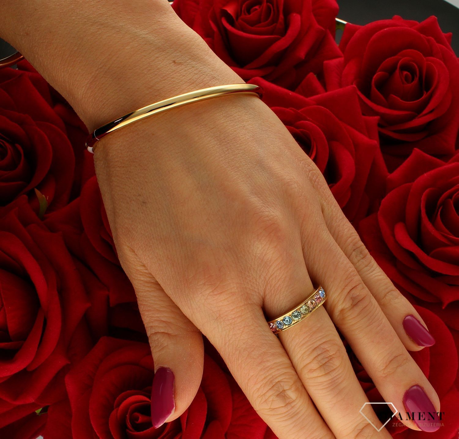 Bransoletka Nomination Sztywna Drusilla Złota z białym 028711 000.jpg